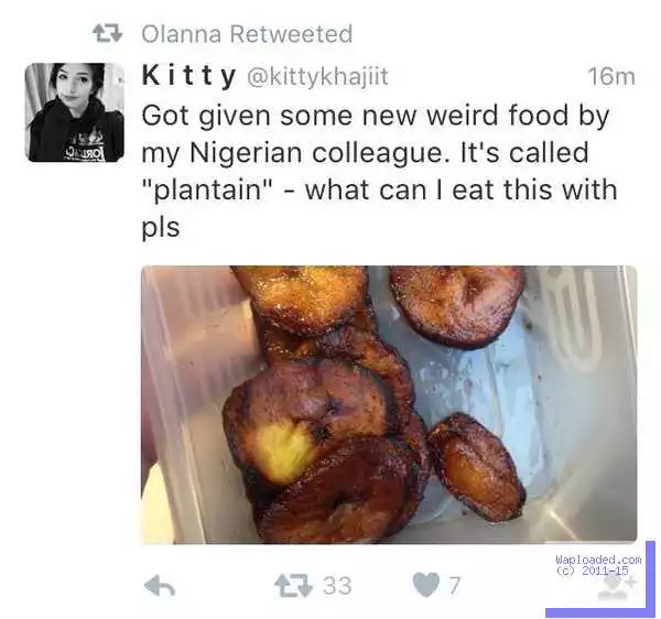 Hilarious: See How White Girl Reacted First Time She Saw Nigerian Fried Plantain